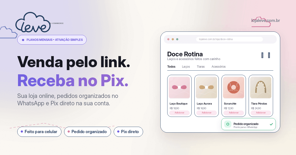 Prévia do projeto Loja Leve